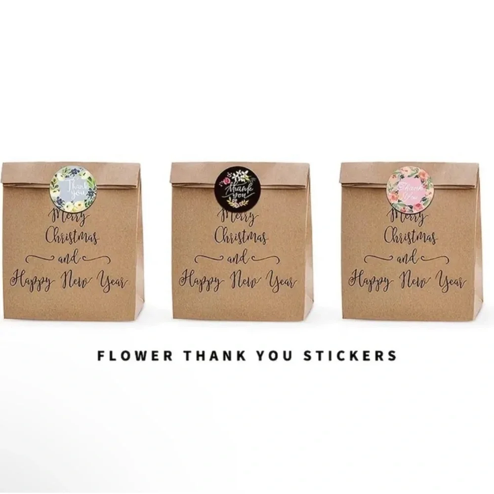 Roll of 500 Thank You Stickers For Packages